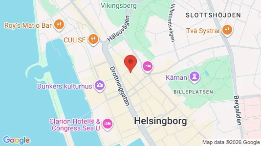 Lägenheter till salu i Helsingborg - kort over placeringen
