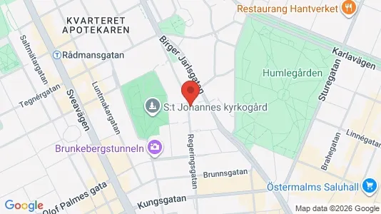 Lägenheter till salu i Stockholm Innerstad - kort over placeringen