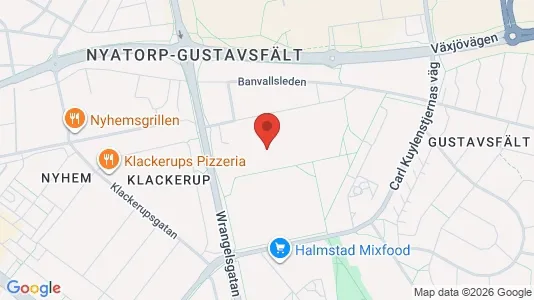 Lägenheter till salu i Halmstad - kort over placeringen