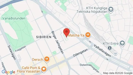 Lägenheter till salu i Östermalm - kort over placeringen