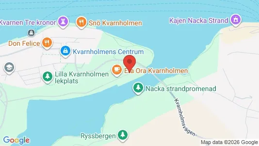 Lägenheter till salu i Nacka - kort over placeringen