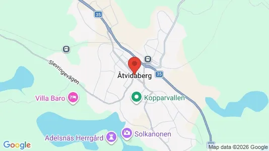 Hus till salu i Åtvidaberg - Bild från Google Street View