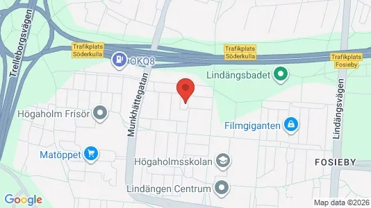 Lägenheter till salu i Fosie - kort over placeringen