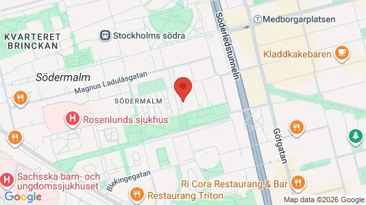 Lägenheter till salu i Södermalm - kort over placeringen