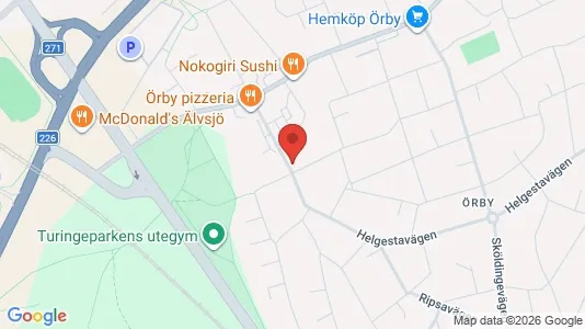 Bostadsrätter till salu i Söderort - kort over placeringen