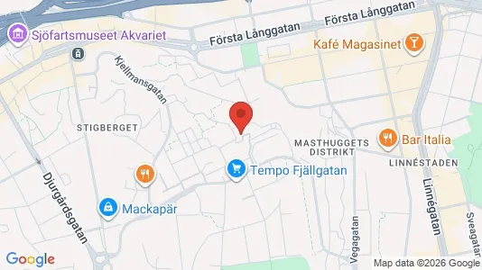 Lägenheter till salu i Göteborg Centrum - kort over placeringen