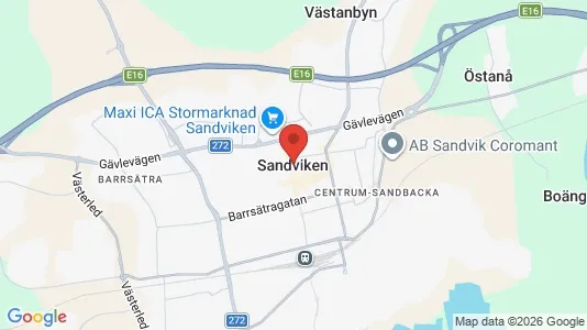 Radhus till salu i Sandviken - Bild från Google Street View