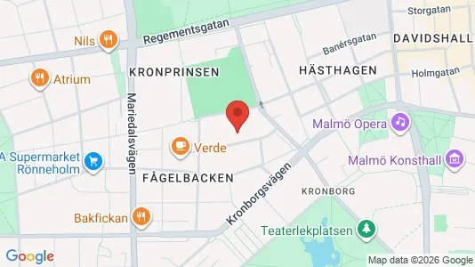 Lägenheter till salu i Malmö Centrum - kort over placeringen