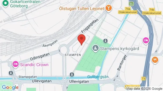 Lägenheter till salu i Göteborg Centrum - kort over placeringen
