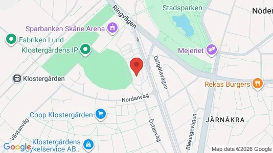 Lägenheter till salu i Lund - kort over placeringen