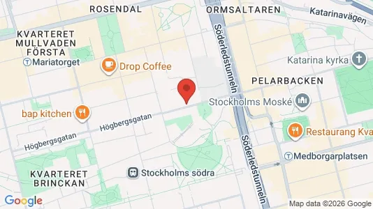 Lägenheter till salu i Södermalm - kort over placeringen