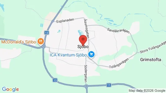 Hus till salu i Sjöbo - Bild från Google Street View