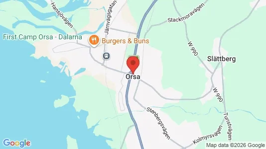 Hus till salu i Orsa - Bild från Google Street View