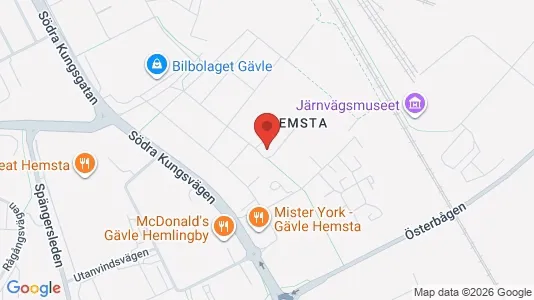 Lägenheter till salu i Gävle - kort over placeringen