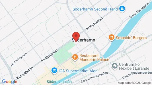 Lägenheter till salu i Söderhamn - kort over placeringen