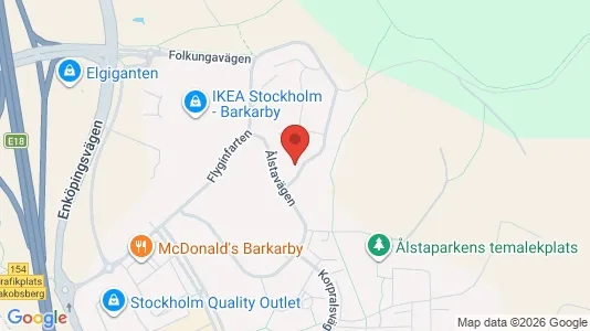 Lägenheter till salu i Täby - kort over placeringen