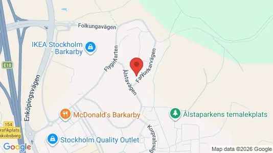 Lägenheter till salu i Danderyd - kort over placeringen