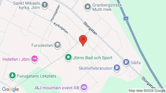 Lägenheter att hyra i Skellefteå - kort over placeringen