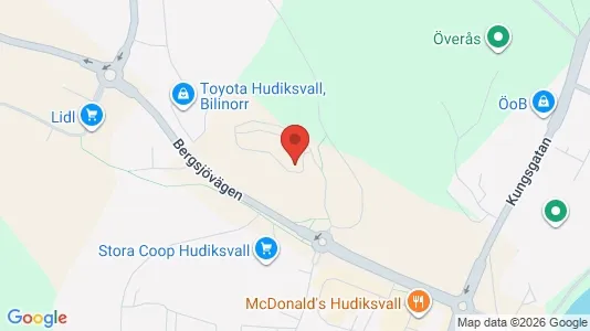 Lägenheter till salu i Hudiksvall - Bild från Google Street View