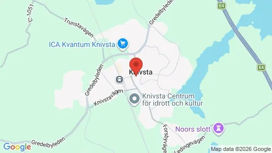 Tomter till salu i Knivsta - Bild från Google Street View