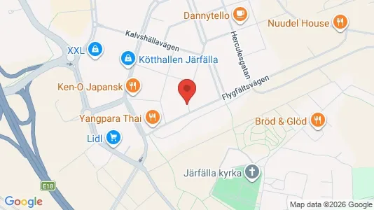 Lägenheter till salu i Danderyd - kort over placeringen