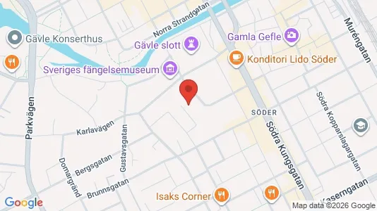 Lägenheter till salu i Gävle - kort over placeringen