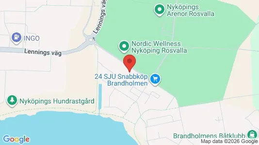 Lägenheter till salu i Nyköping - kort over placeringen