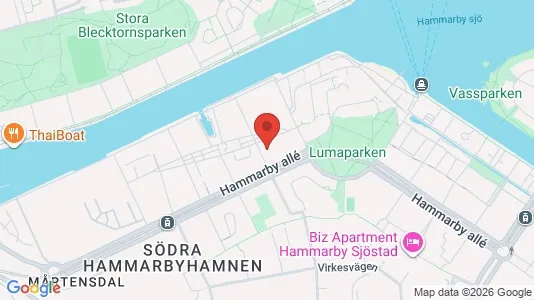 Lägenheter att hyra i Hammarbyhamnen - Bild från Google Street View