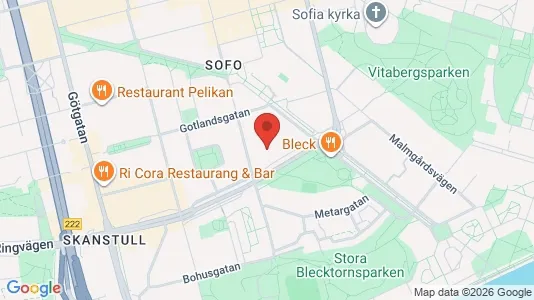 Lägenheter till salu i Södermalm - kort over placeringen
