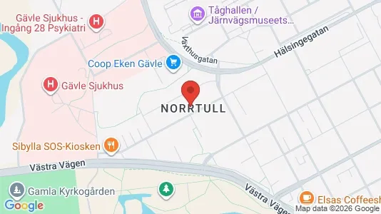 Lägenheter till salu i Gävle - kort over placeringen