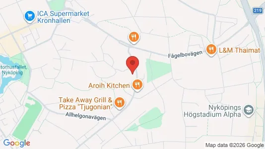 Lägenheter till salu i Nyköping - kort over placeringen