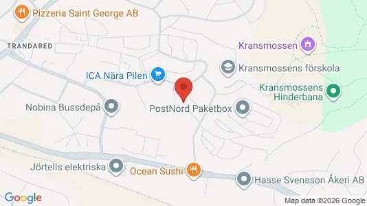Lägenheter till salu i Borås - kort over placeringen