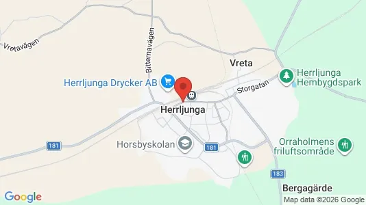 Fritidshus till salu i Herrljunga - kort over placeringen