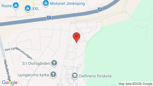 Lägenheter till salu i Jönköping - kort over placeringen
