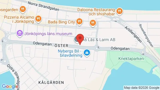Lägenheter till salu i Jönköping - kort over placeringen