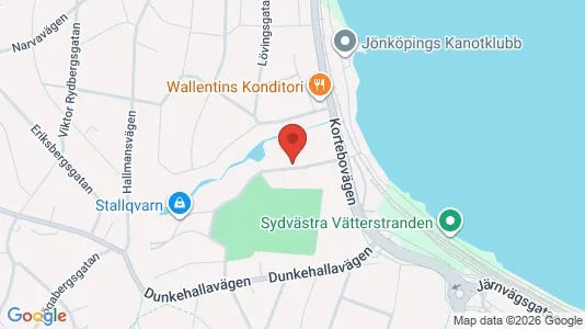 Lägenheter till salu i Jönköping - kort over placeringen