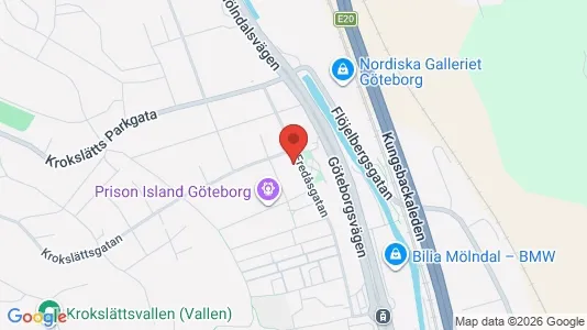 Lägenheter till salu i Mölndal - kort over placeringen