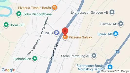 Lägenheter till salu i Borås - kort over placeringen
