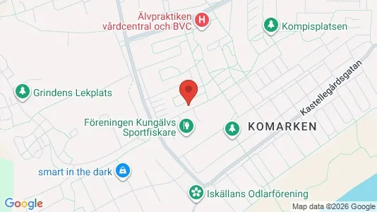 Lägenheter till salu i Kungälv - kort over placeringen
