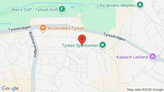Lägenheter till salu i Tyresö - kort over placeringen