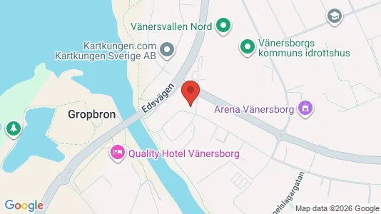 Bostadsrätter till salu i Vänersborg - kort over placeringen