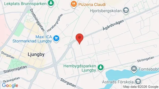 Lägenheter att hyra i Ljungby - Bild från Google Street View