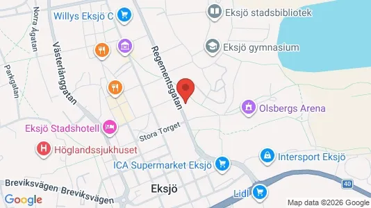 Bostadsrätter till salu i Eksjö - Bild från Google Street View