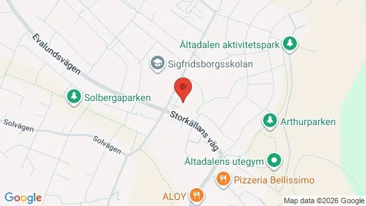 Lägenheter till salu i Nacka - kort over placeringen