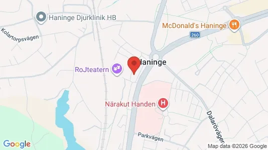 Lägenheter till salu i Haninge - kort over placeringen