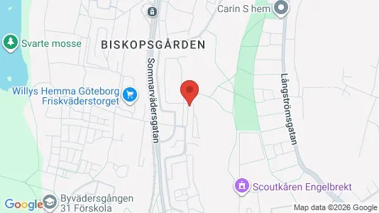 Lägenheter till salu i Västra hisingen - kort over placeringen