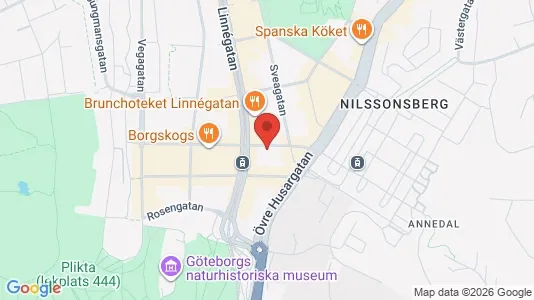 Lägenheter till salu i Göteborg Centrum - kort over placeringen