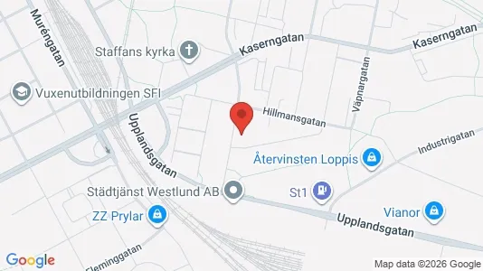 Lägenheter till salu i Gävle - kort over placeringen