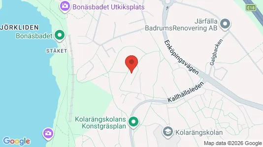 Bostadsrätter till salu i Järfälla - kort over placeringen
