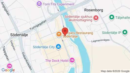 Lägenheter till salu i Södertälje - kort over placeringen